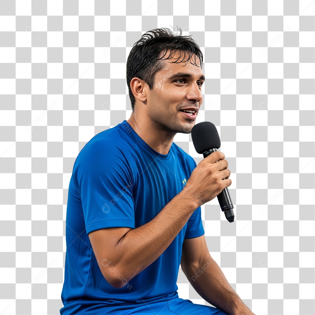 Homem Jogador Seleção Brasileira PNG Transparente