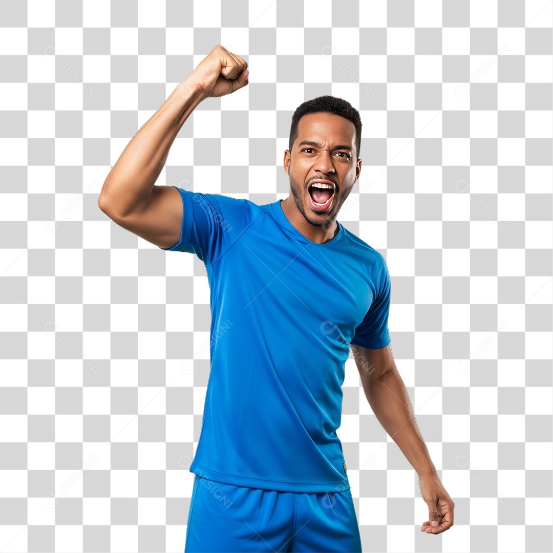 Homem Jogador Seleção Brasileira PNG Transparente