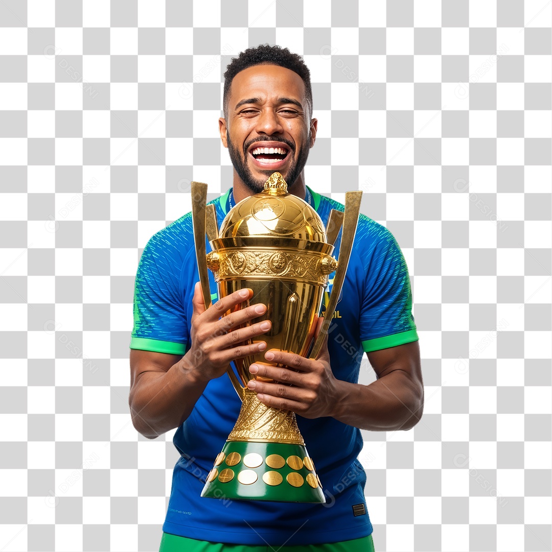 Homem Jogador Seleção Brasileira PNG Transparente