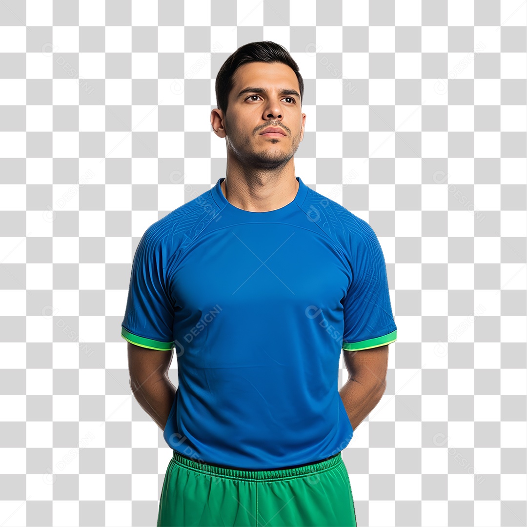 Homem Jogador Seleção Brasileira PNG Transparente