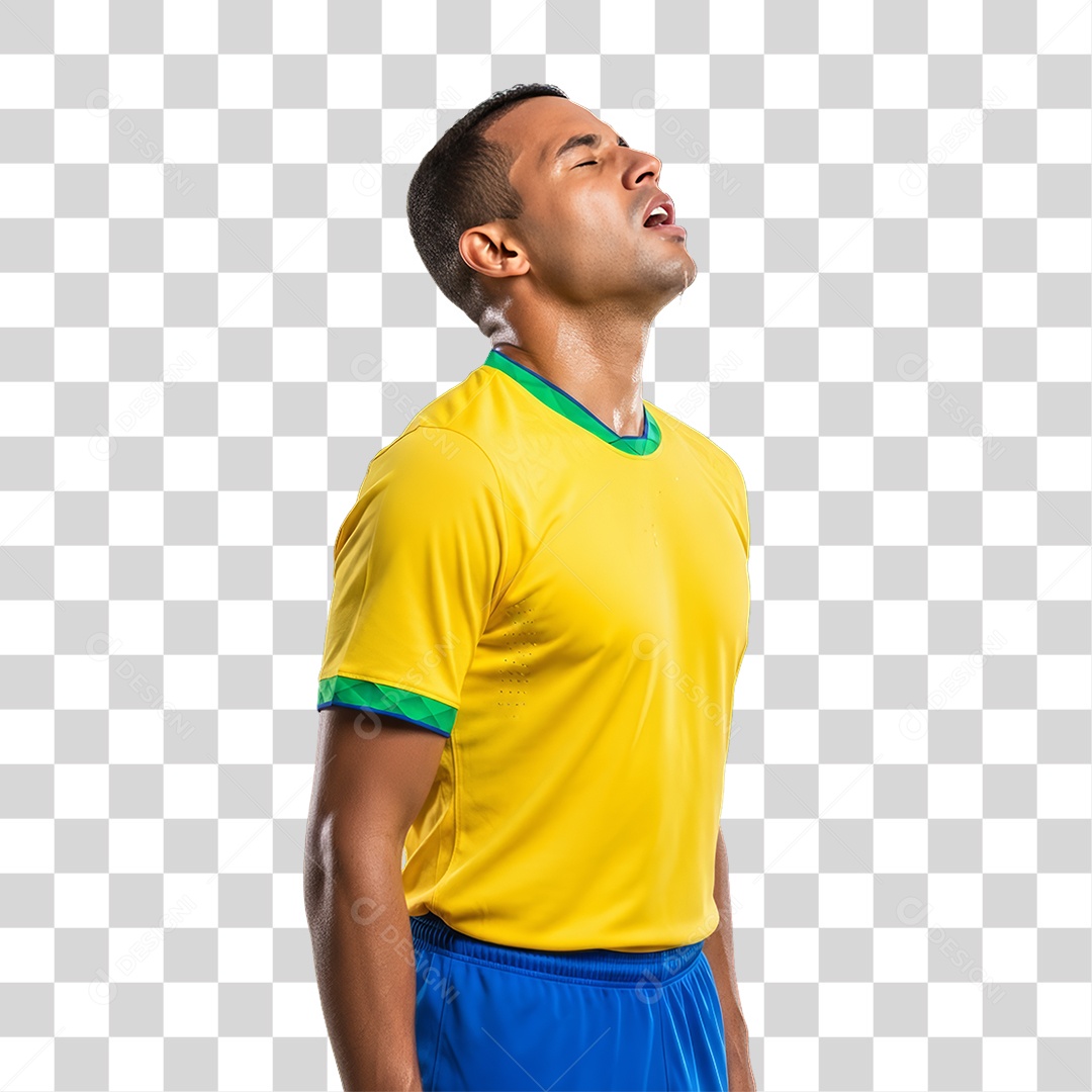 Homem Jogador Seleção Brasileira PNG Transparente