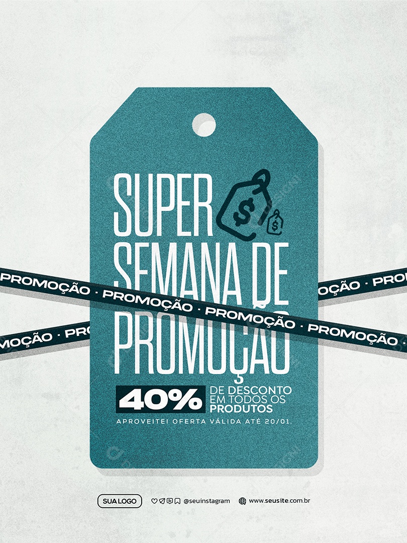 Super Semana de Promoção Social Media PSD Editável