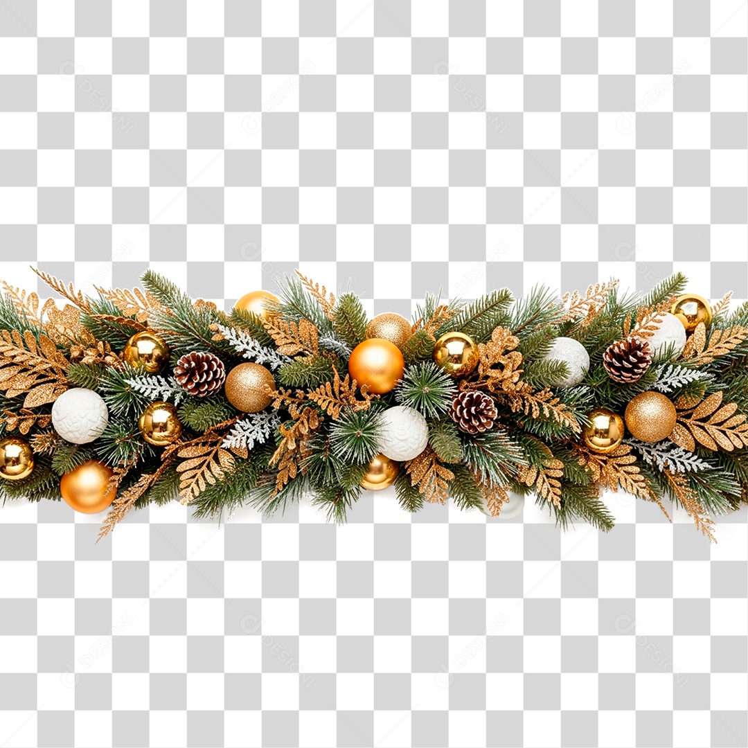Guirlanda de Natal PNG Transparente