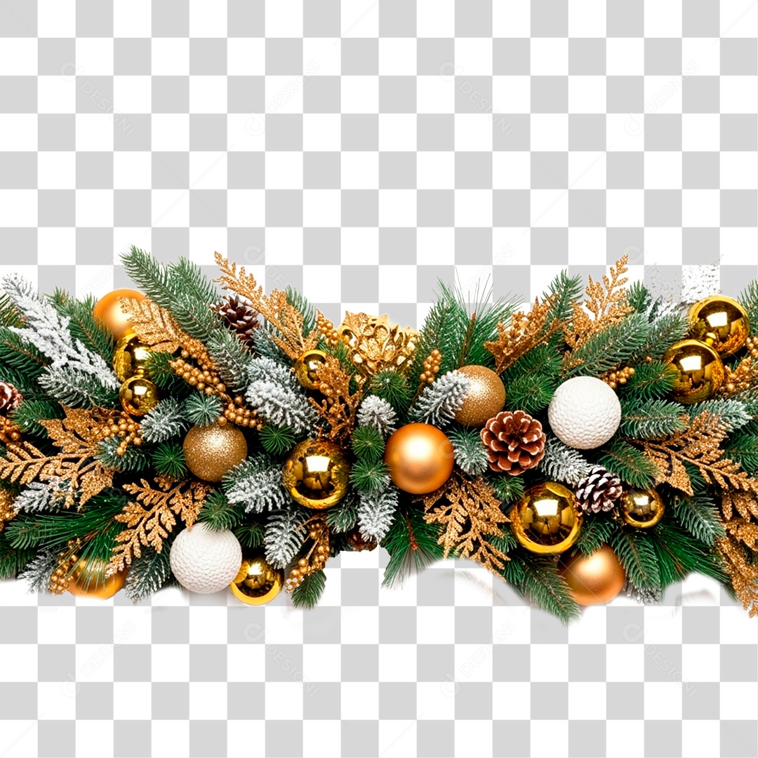 Guirlanda de Natal PNG Transparente