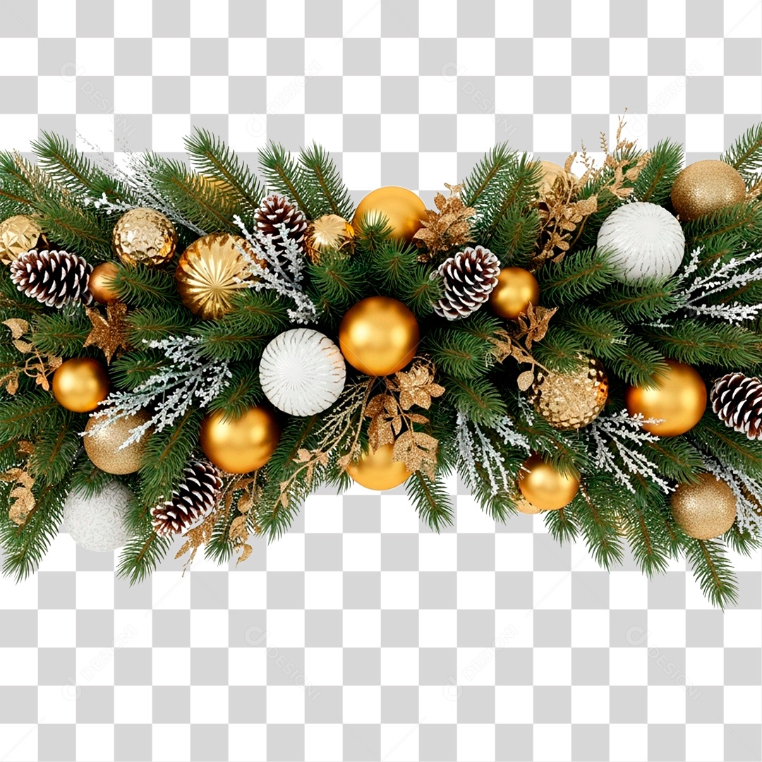 Guirlanda de Natal PNG Transparente