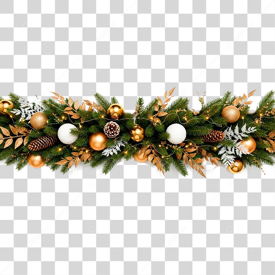 Guirlanda de Natal PNG Transparente