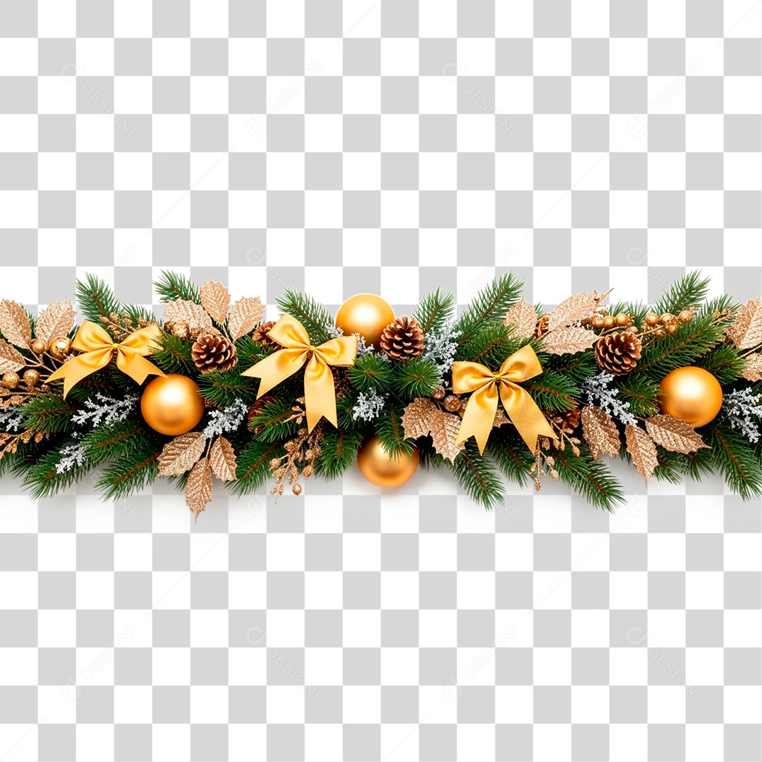 Guirlanda de Natal PNG Transparente