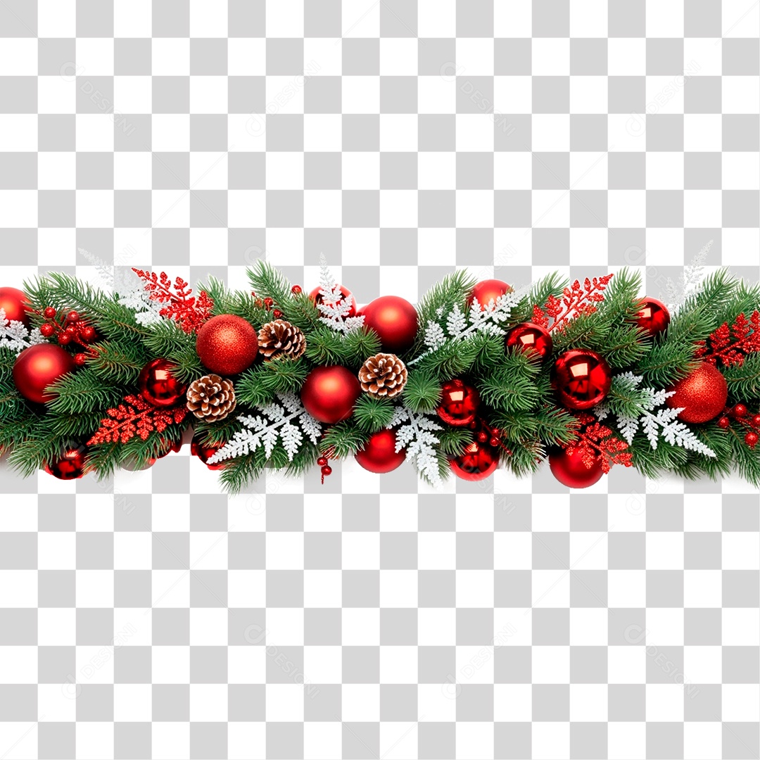 Guirlanda de Natal PNG Transparente