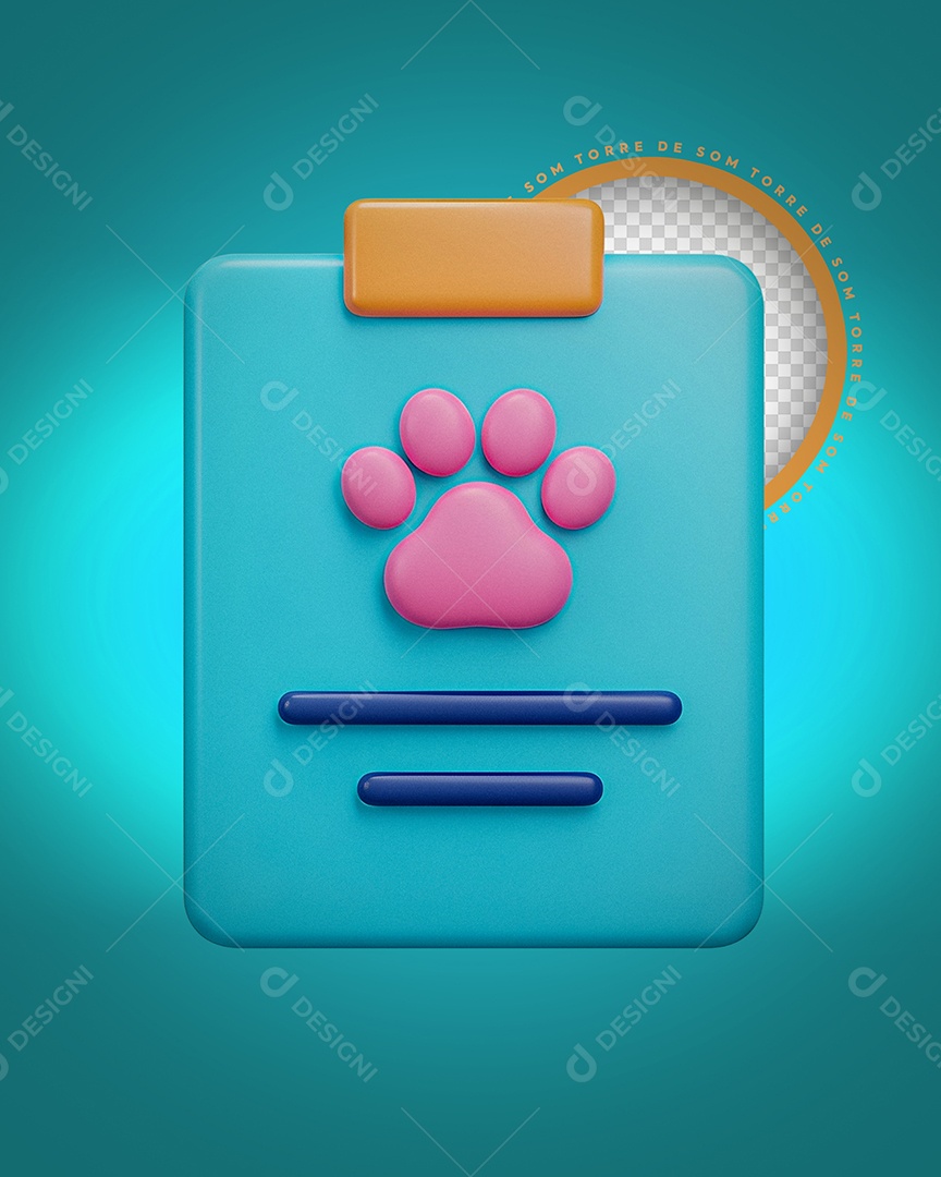 Ícone Veterinário Mascote Clinica Pet Banner Moderno PSD