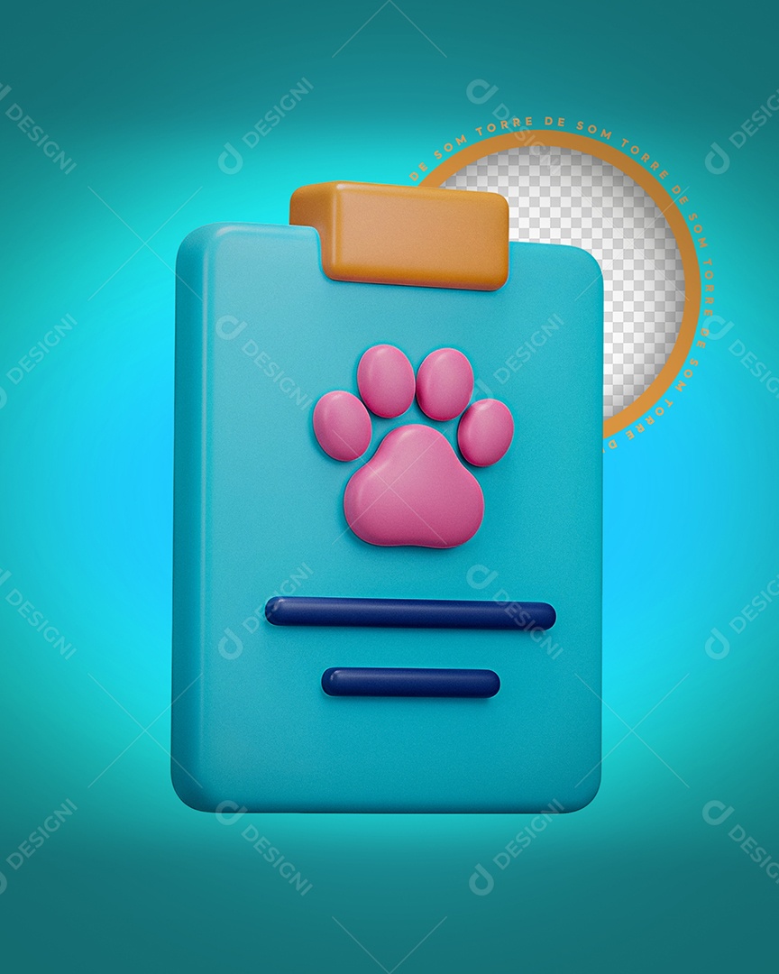 Ícone Veterinario Mascote Clinica Pet Banner Moderno PSD