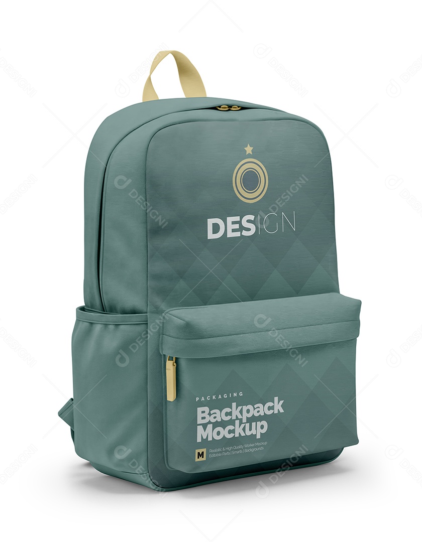 Mockup Mochila Escolar PSD Editável