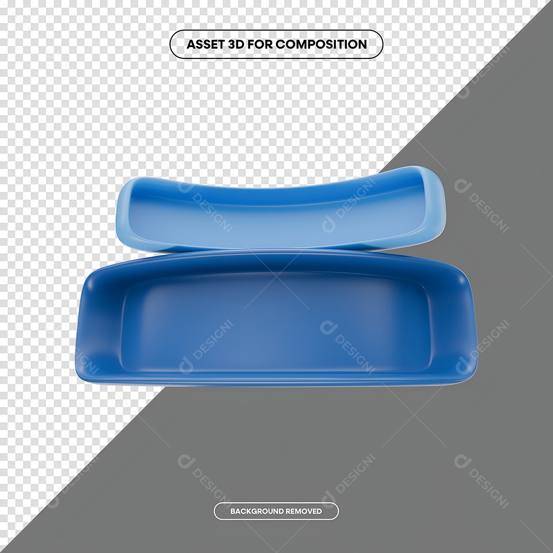 Elemento 3D Base para Composição PSD