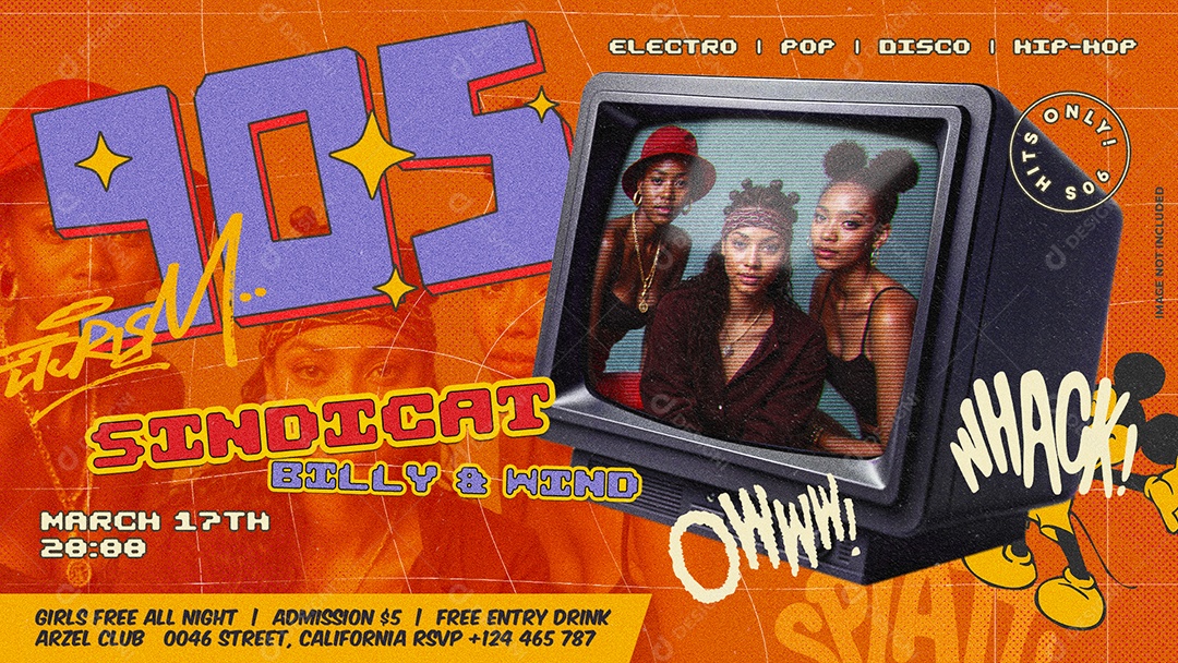 Banner Flyer Próximos Shows Sindicat Social Media PSD Editável