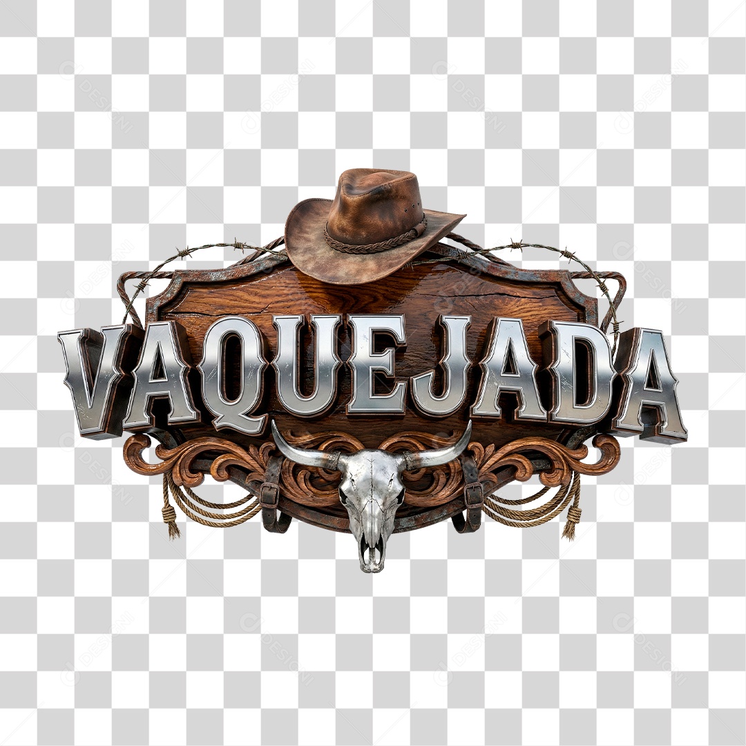 Selo 3D Cavalgada PNG Transparente