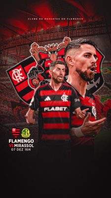 Flamengo vs Mirassol Jogo 07 DEZ 16H Futebol Template PSD Editável
