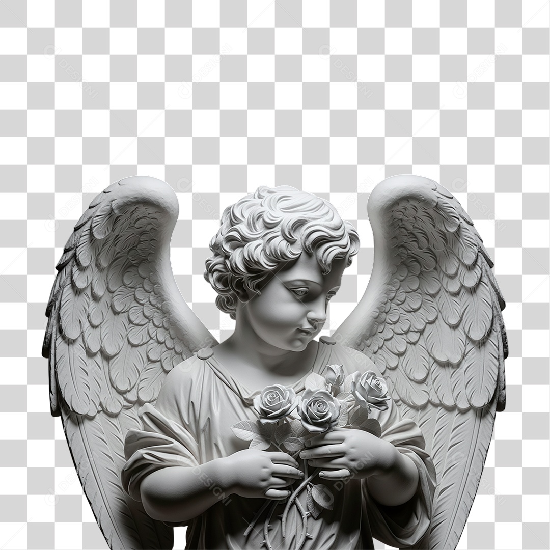 Estátua de Anjo PNG Transparente