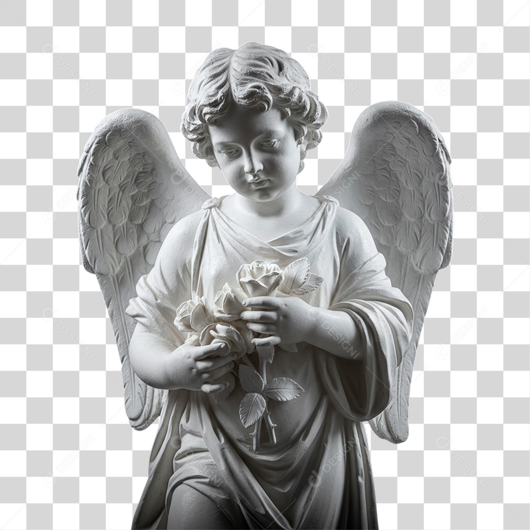 Estátua de Anjo PNG Transparente