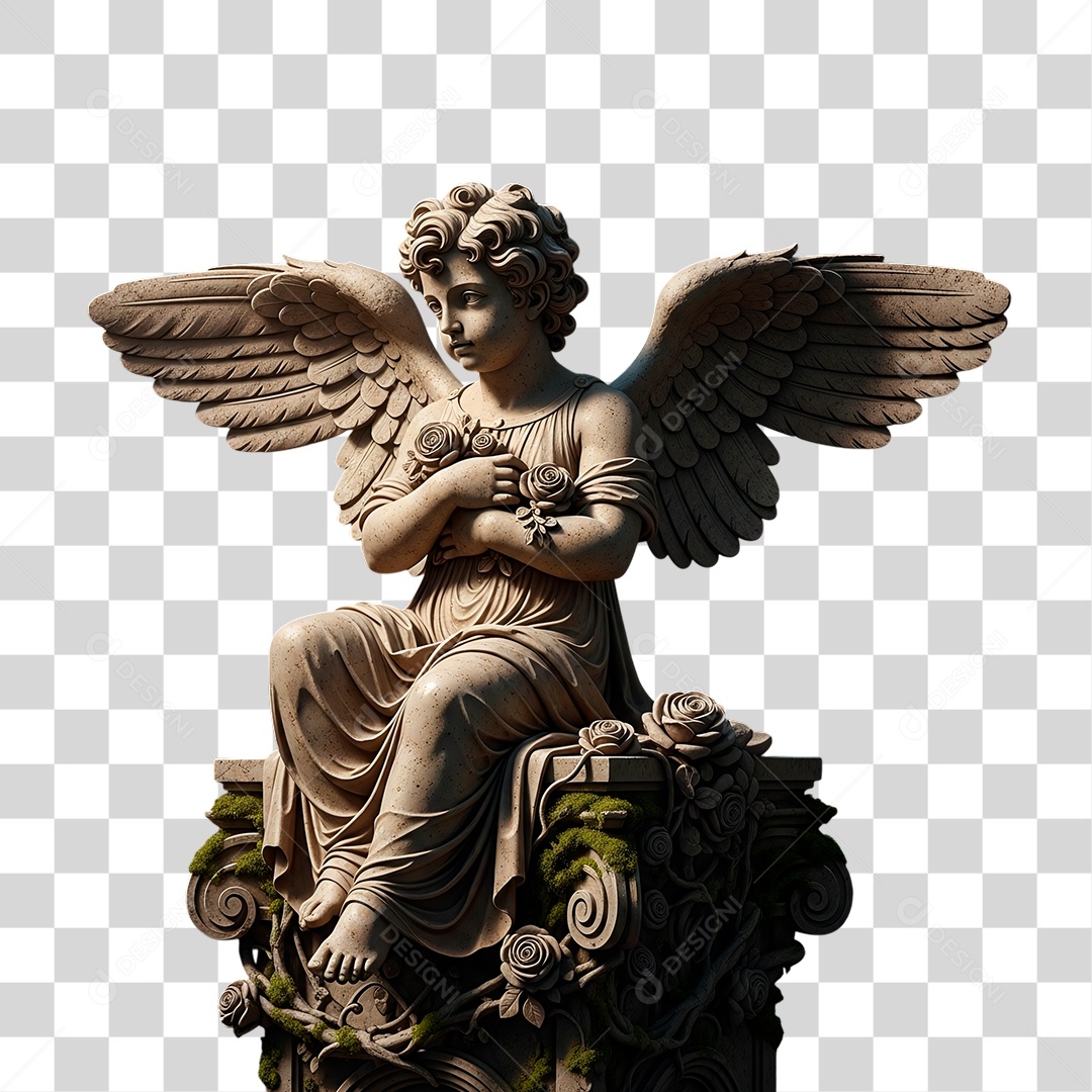 Estátua de Anjo PNG Transparente