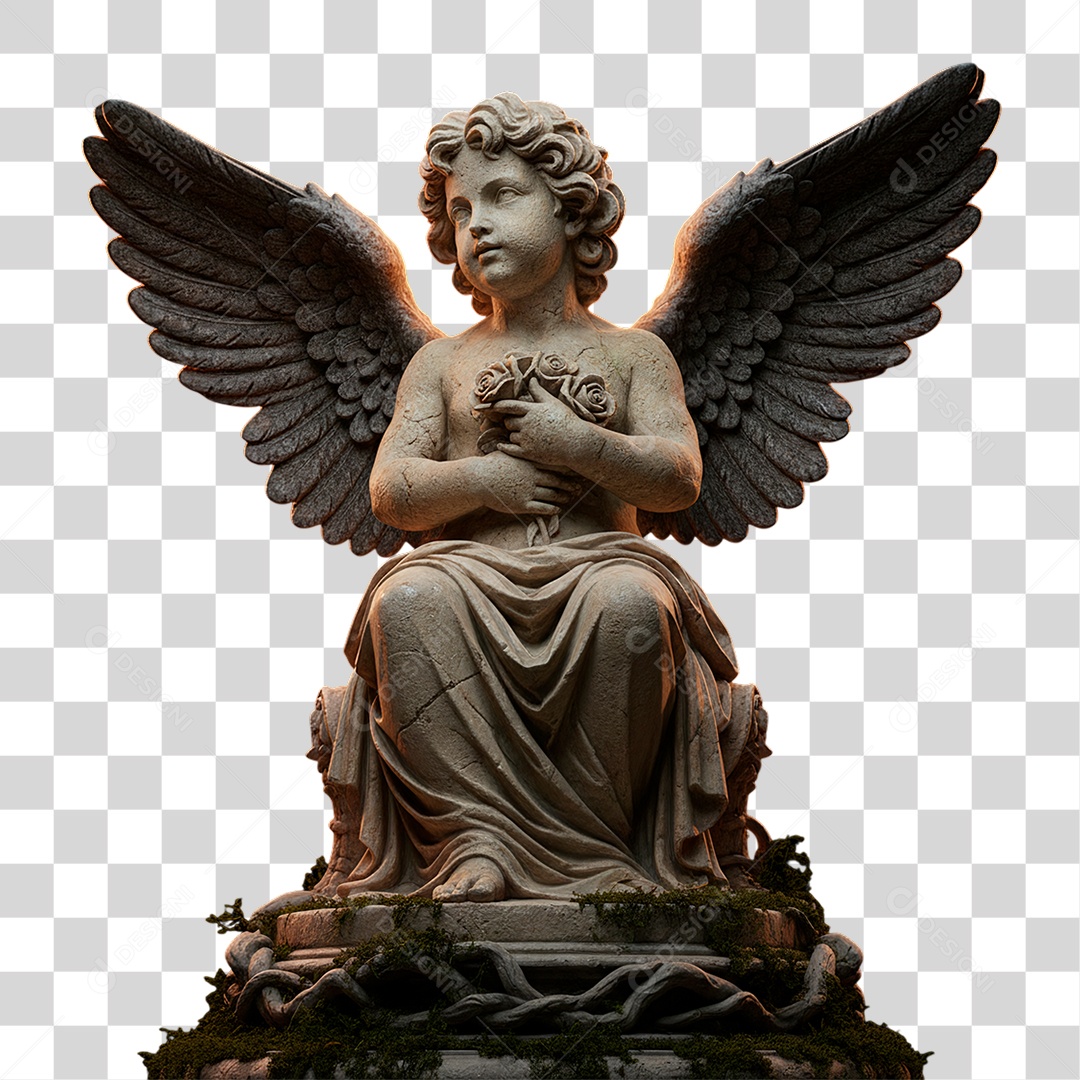 Estátua de Anjo PNG Transparente