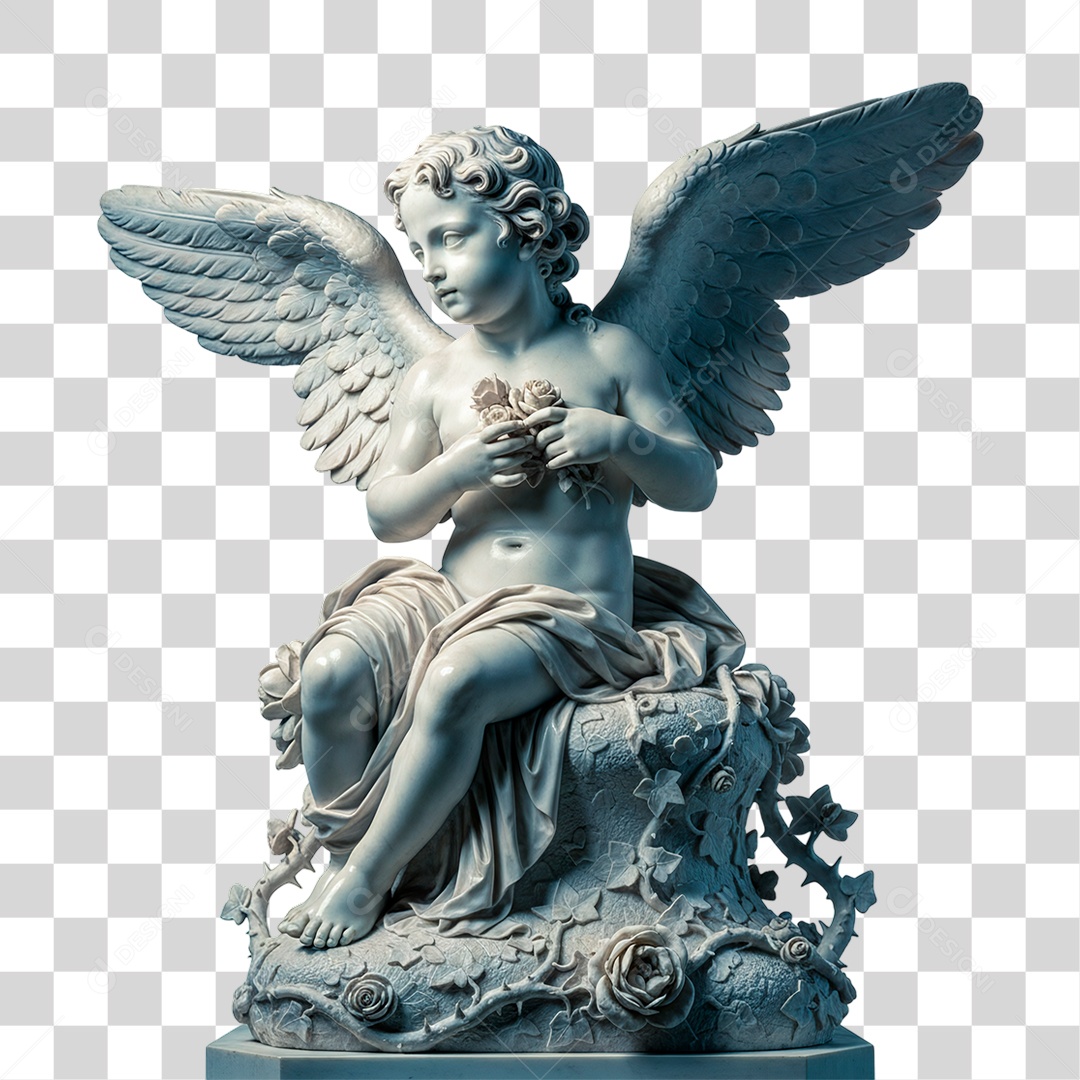 Estátua de Anjo PNG Transparente