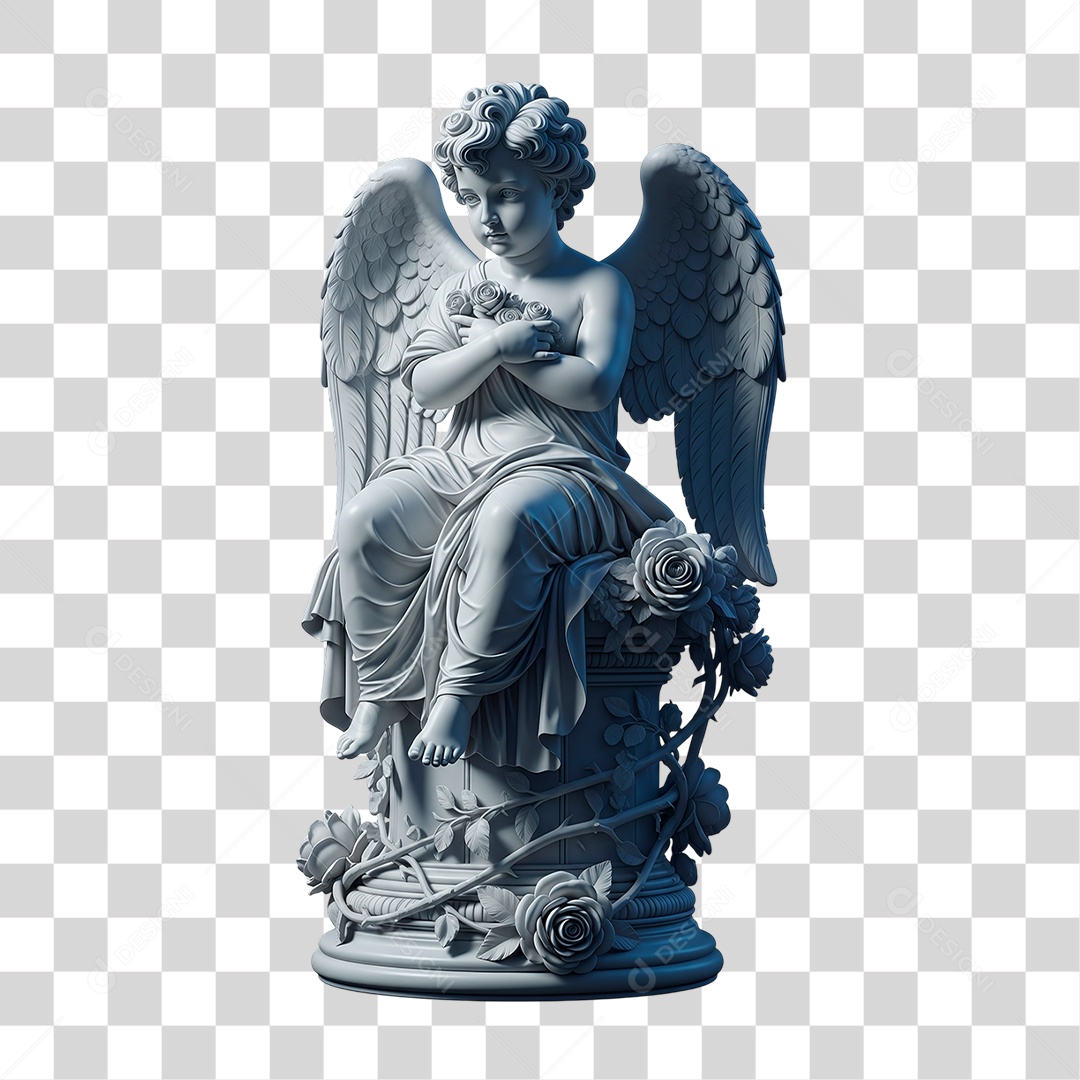 Estátua de Anjo PNG Transparente