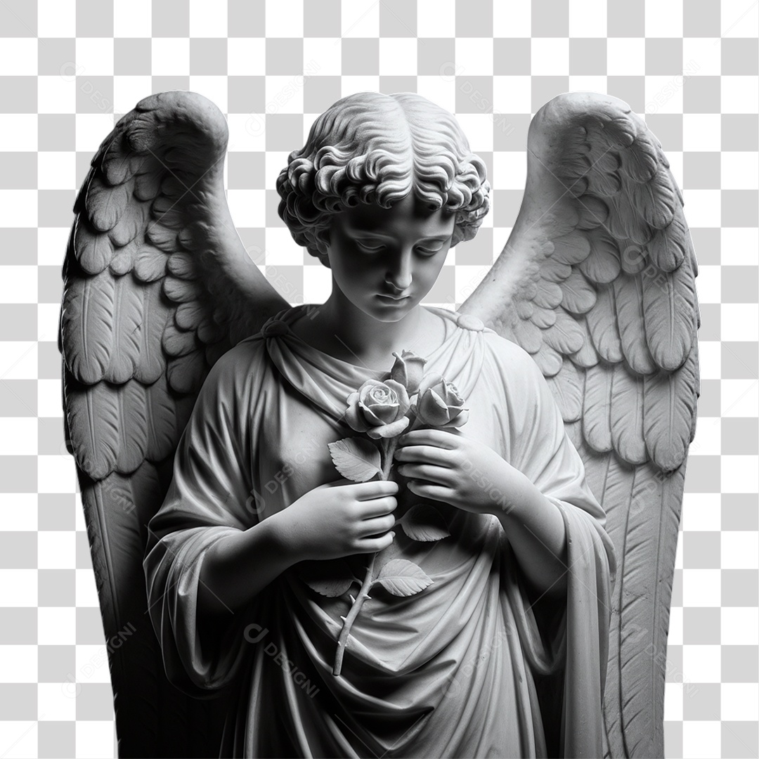 Estátua de Anjo PNG Transparente