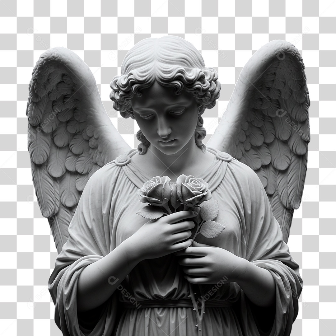 Estátua de Anjo PNG Transparente