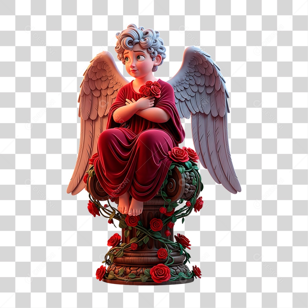 Estátua de Anjo PNG Transparente