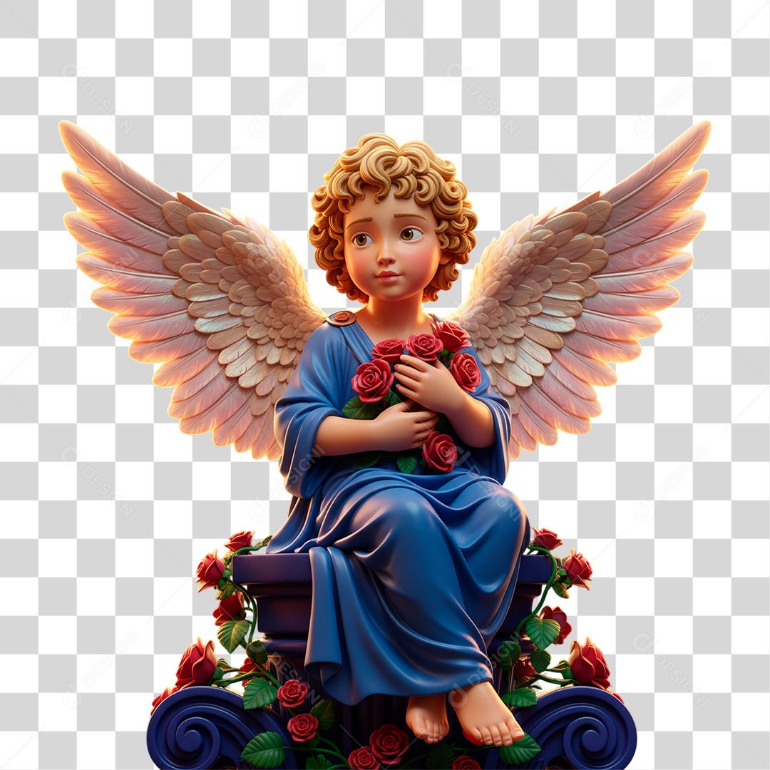 Estátua de Anjo PNG Transparente