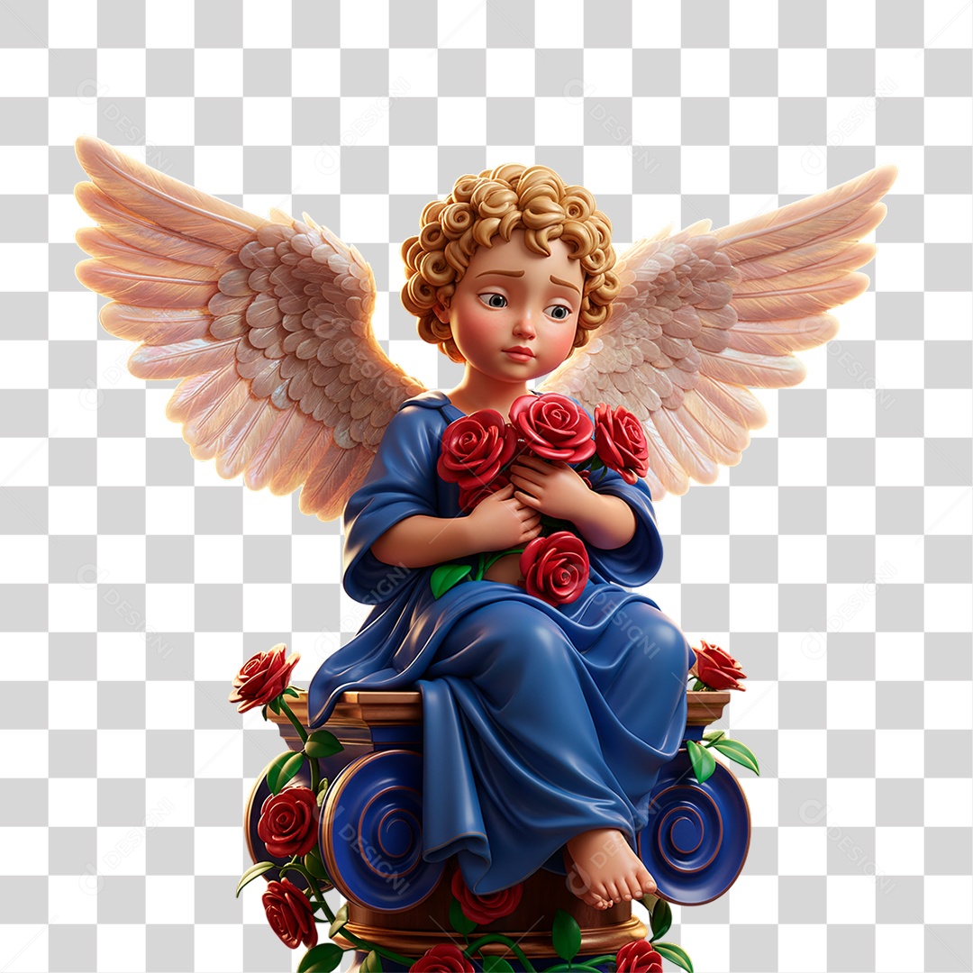 Estátua de Anjo PNG Transparente