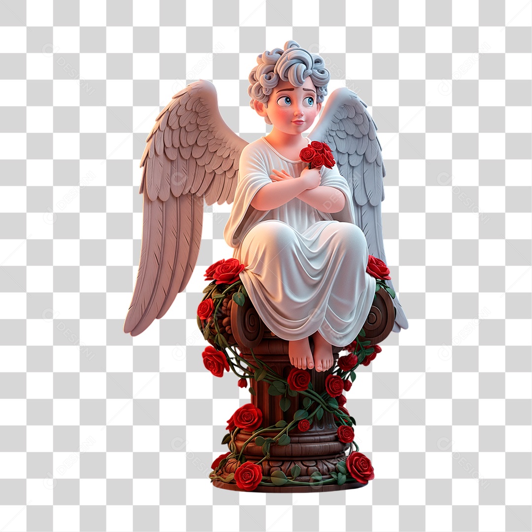 Estátua de Anjo PNG Transparente