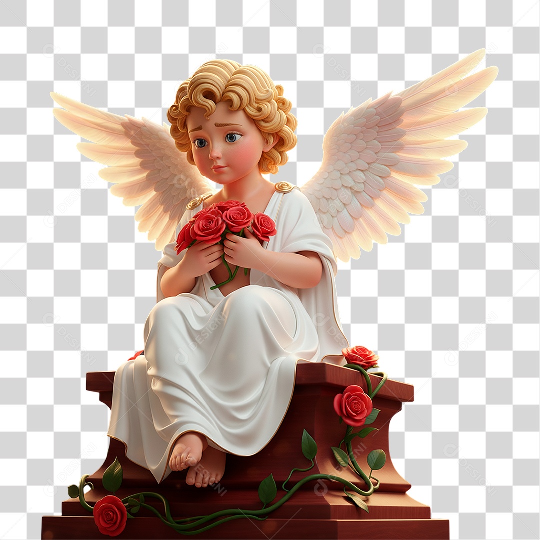 Estátua de Anjo PNG Transparente
