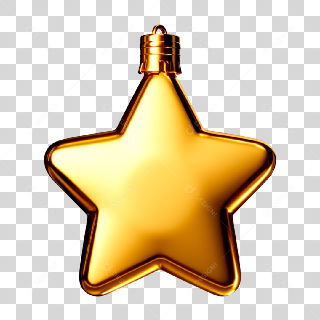 Estrela Natalina PNG Transparente
