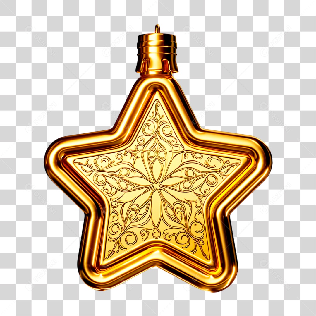 Estrela Natalina PNG Transparente