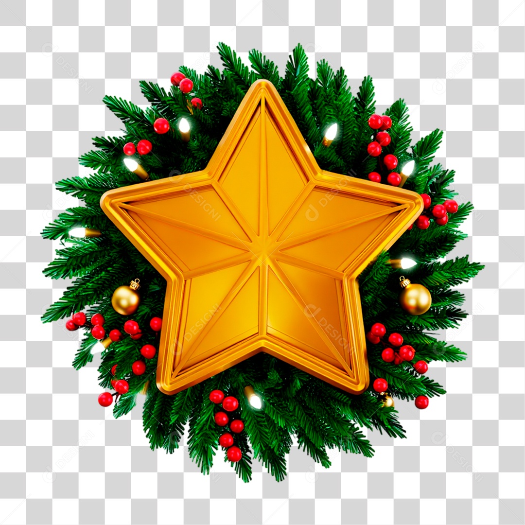 Guirlanda de Natal PNG Transparente