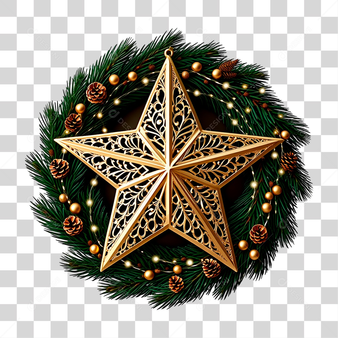 Guirlanda de Natal PNG Transparente