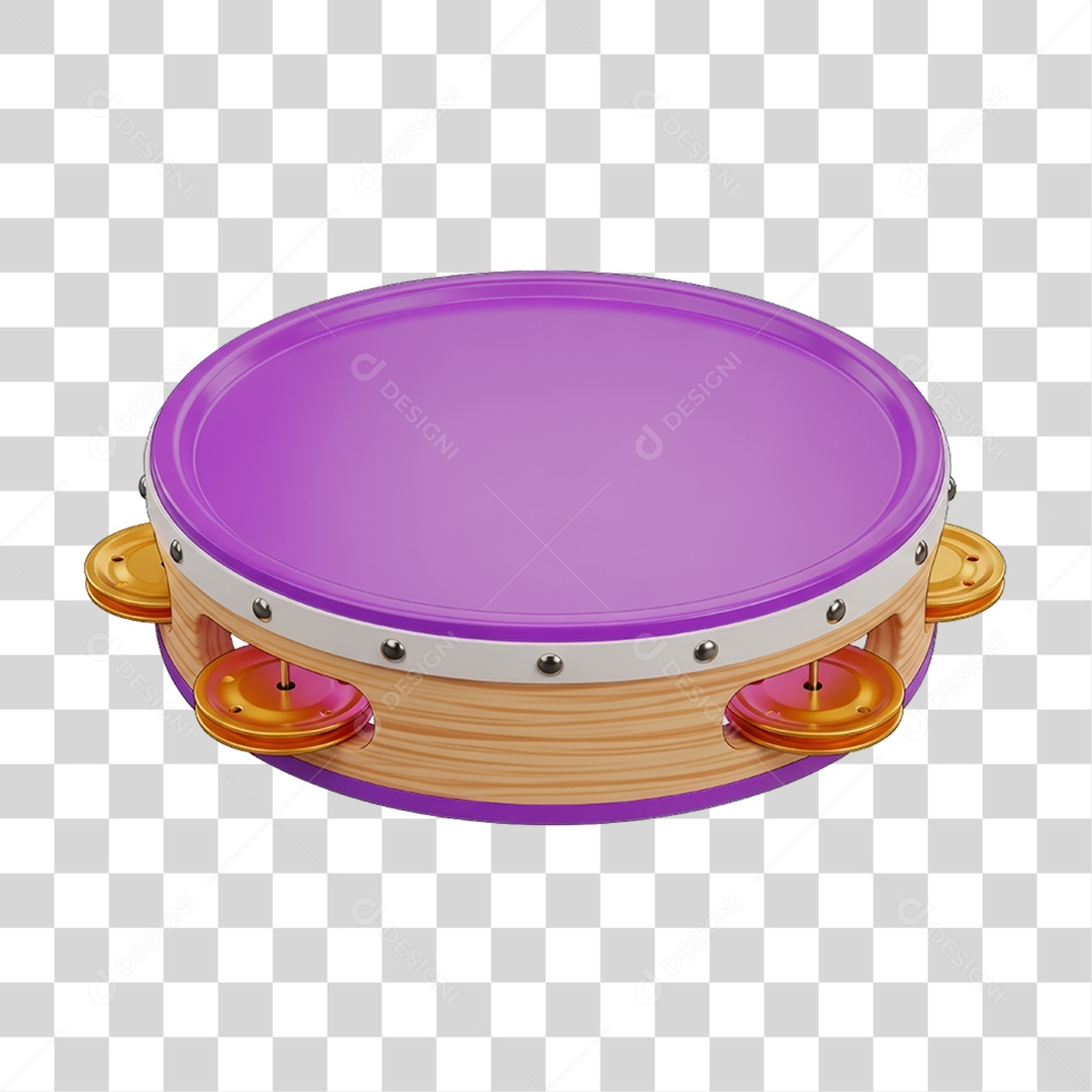 Pandeiro Decorações Enfeites para o Carnaval PNG Transparente