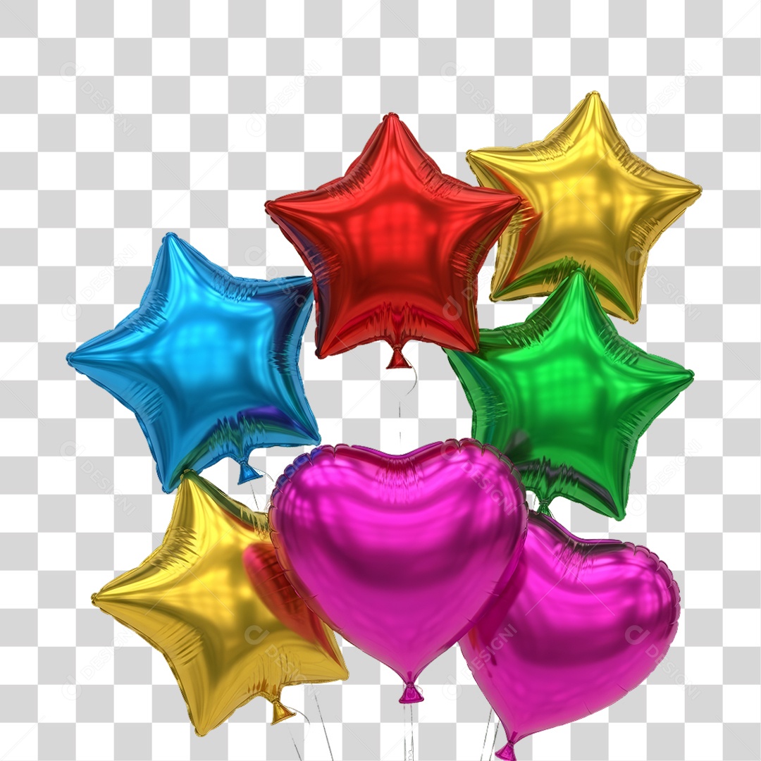 Balões Decorações Enfeites para o Carnaval PNG Transparente