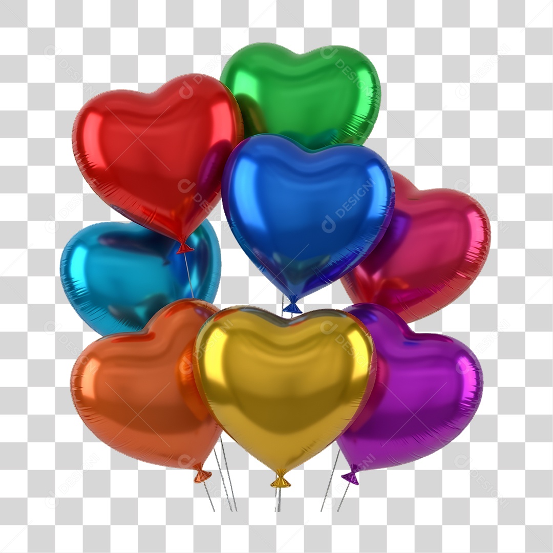 Balões Decorações Enfeites para o Carnaval PNG Transparente