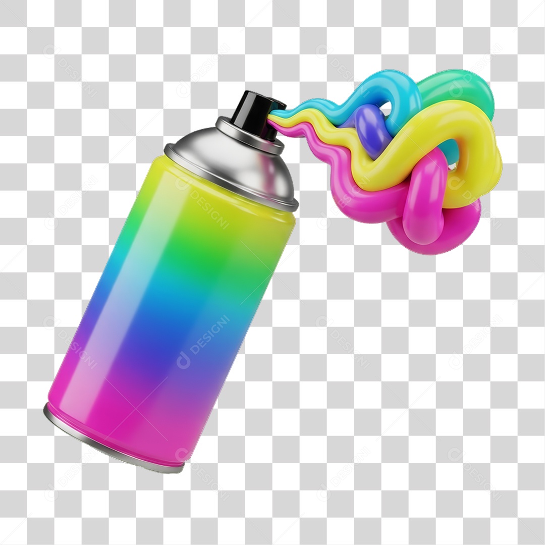 Spray Colorido Decorações Enfeites para o Carnaval PNG Transparente