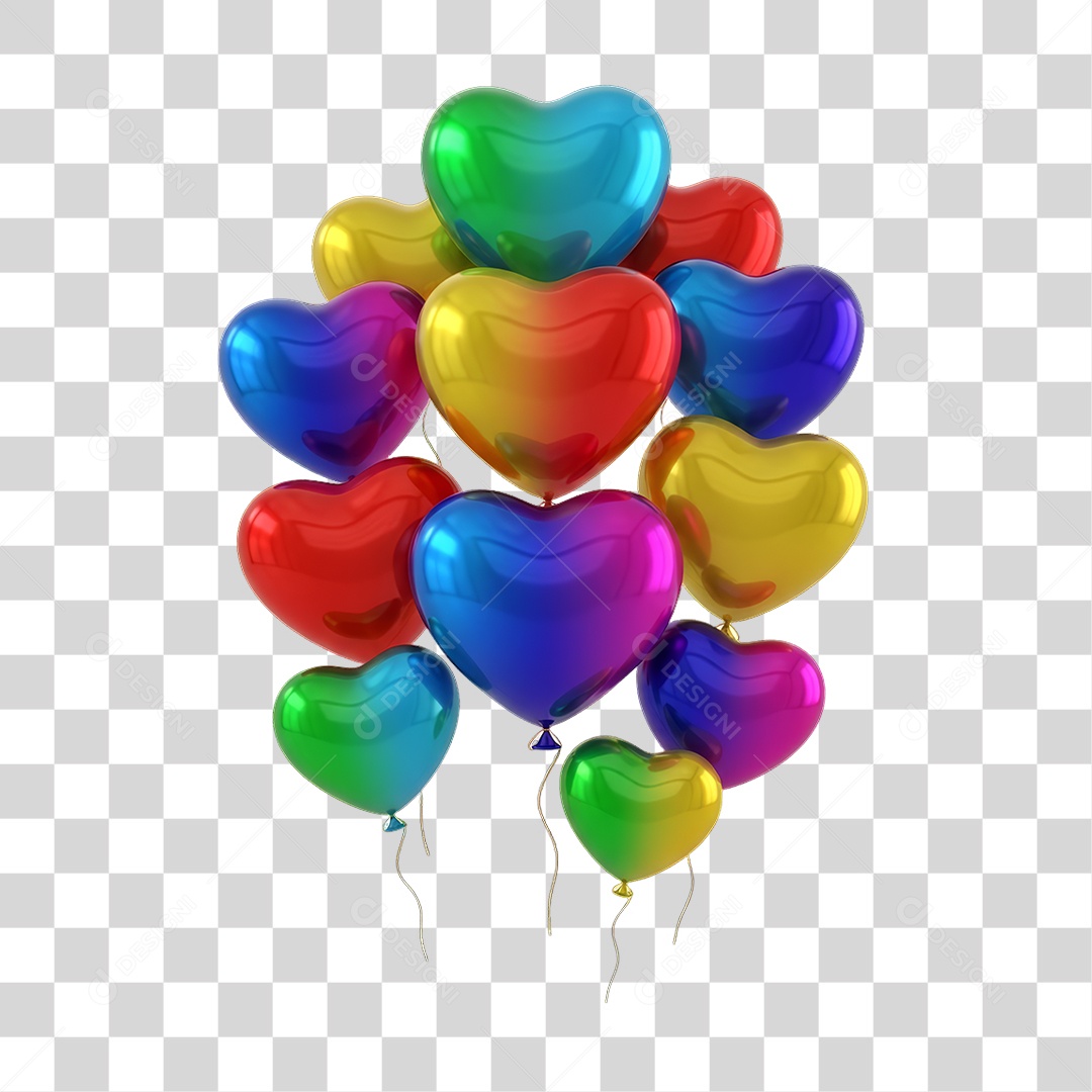 Balões Decorações Enfeites para o Carnaval PNG Transparente