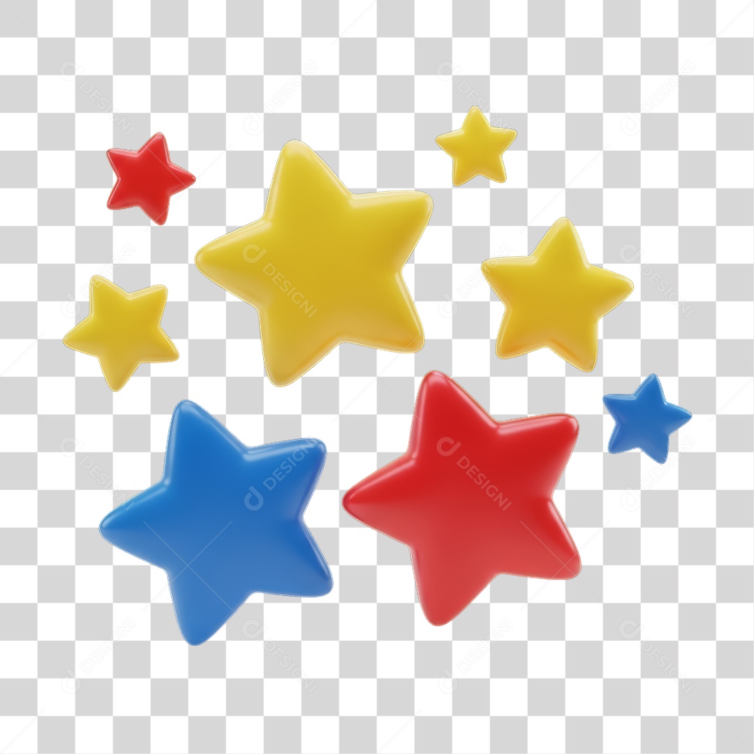 Estrelas Decorações Enfeites para o Carnaval PNG Transparente