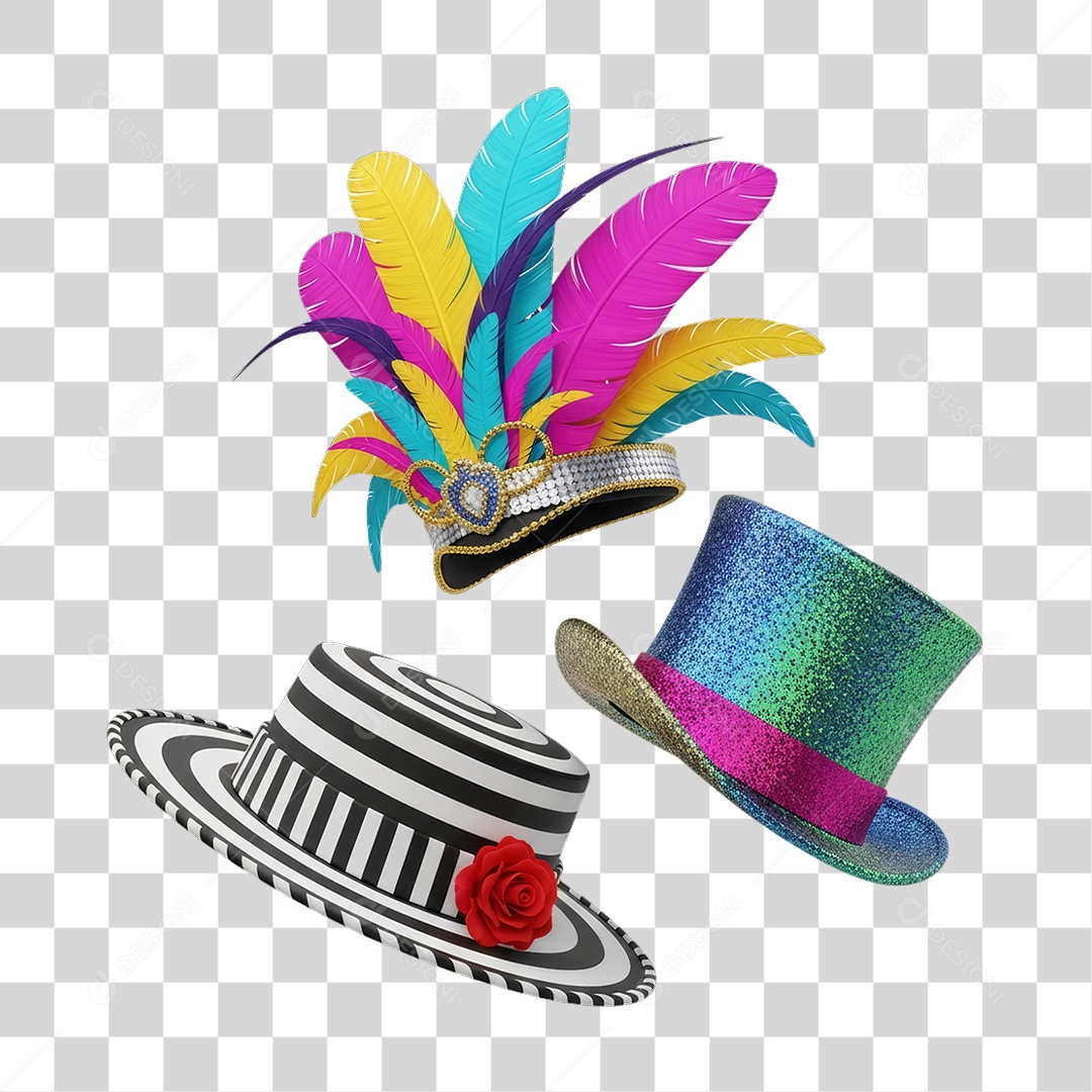 Decorações Enfeites para o Carnaval PNG Transparente