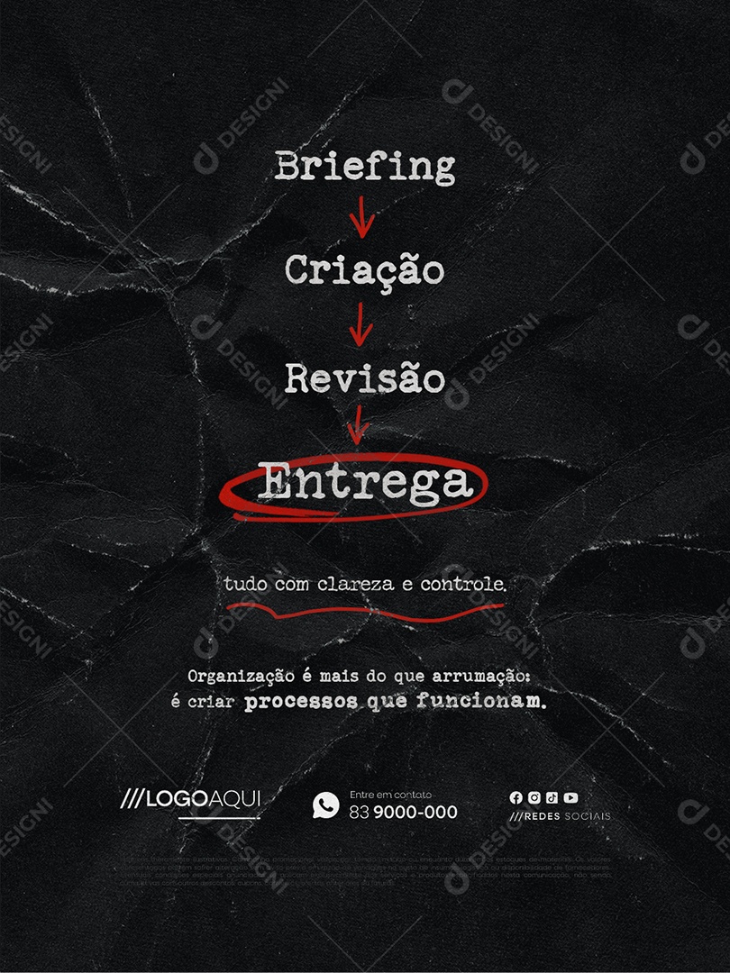 Marketing Digital Criação Revisão e Entrega Social Media PSD Editável