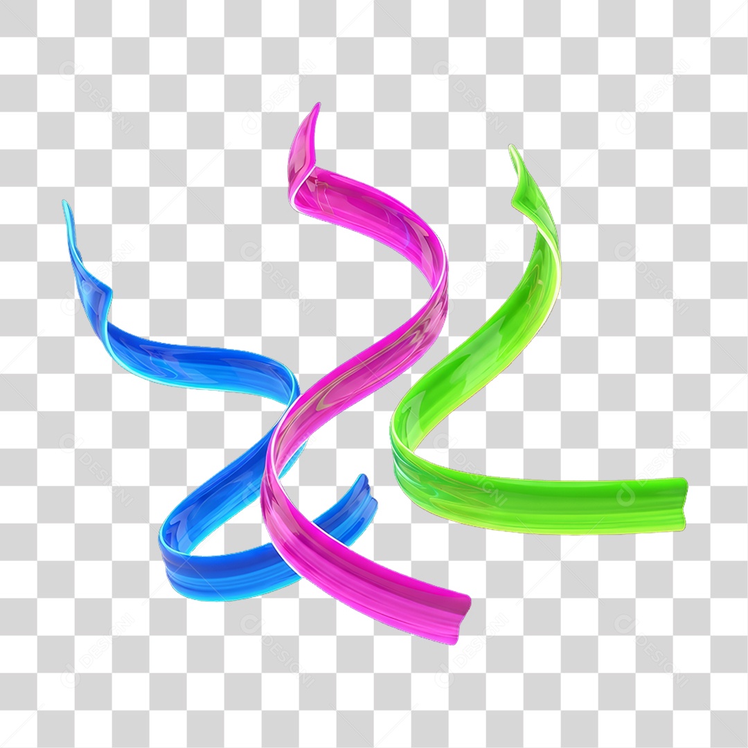 Fitas Decorações Enfeites para o Carnaval PNG Transparente