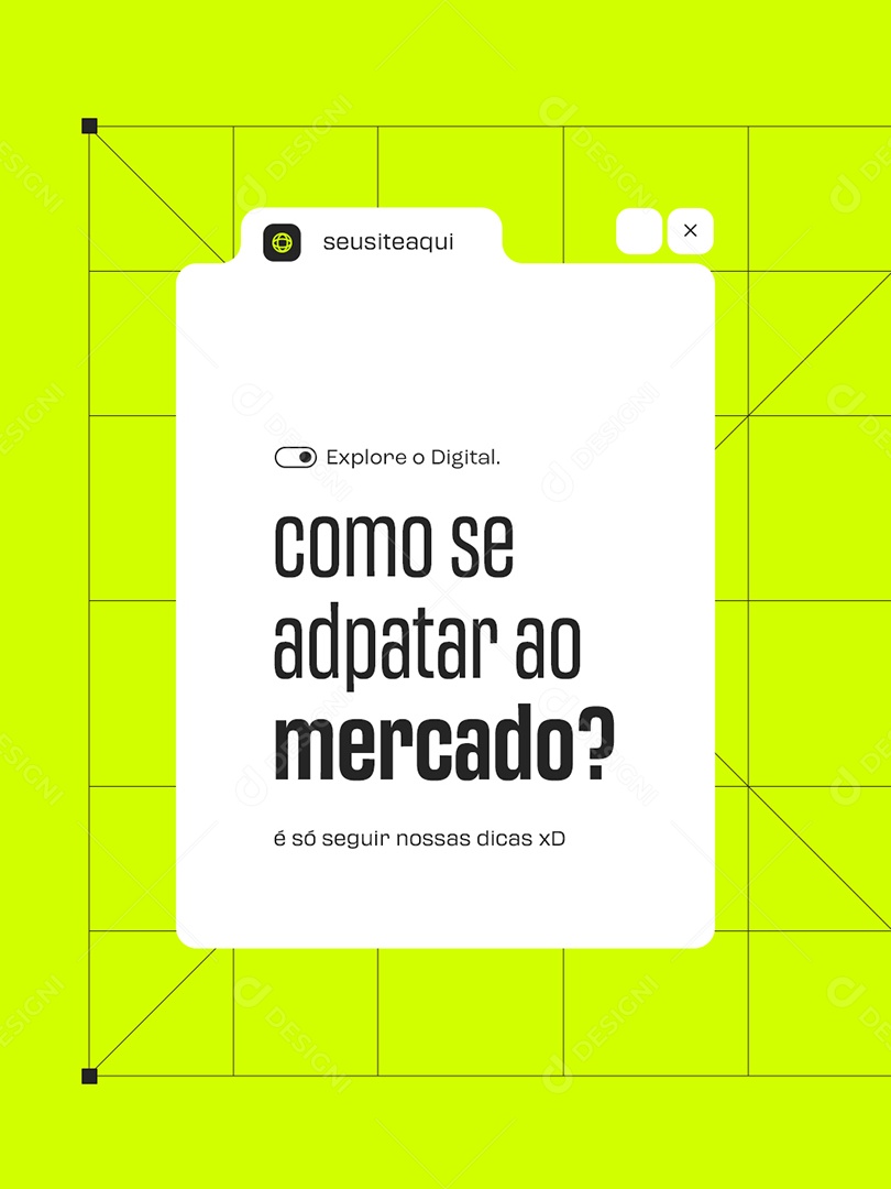 Marketing Digital Explore o Digital Social Media PSD Editável
