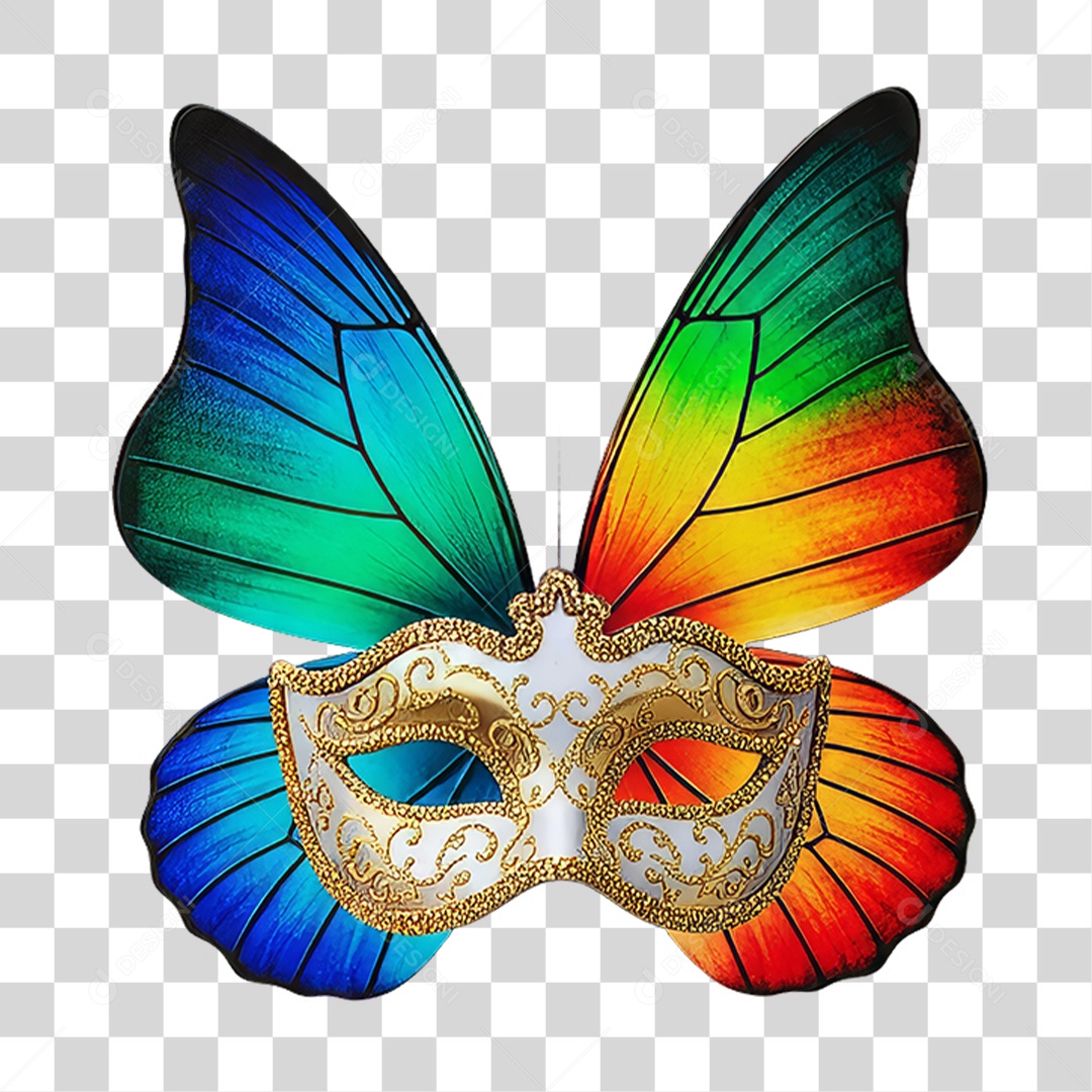 Máscara Decorações Enfeites para o Carnaval PNG Transparente