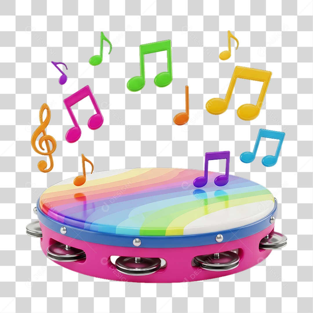 Pandeiro Decorações Enfeites para o Carnaval PNG Transparente