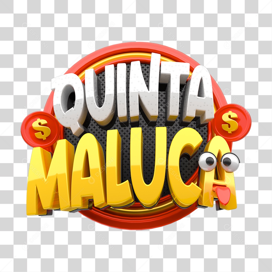 Selo 3D Quinta Maluca PNG Transparente