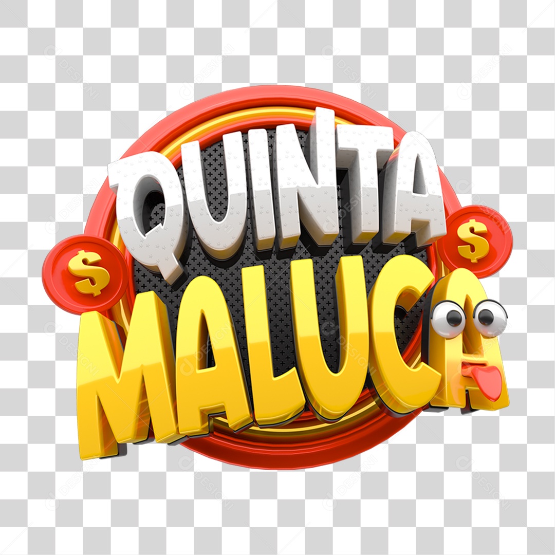 Selo 3D Quinta Maluca PNG Transparente
